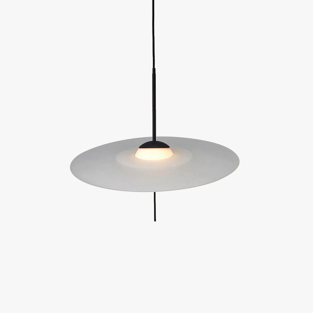 Arisha Modern Round Pendant Light Glass Metal Dining Room