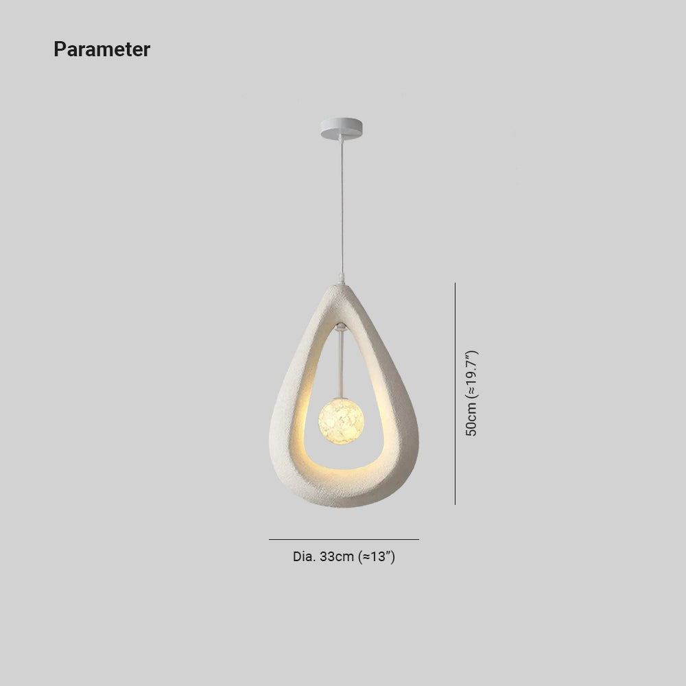 Avi Modern Hollow PVC Pendant Light Bedroom