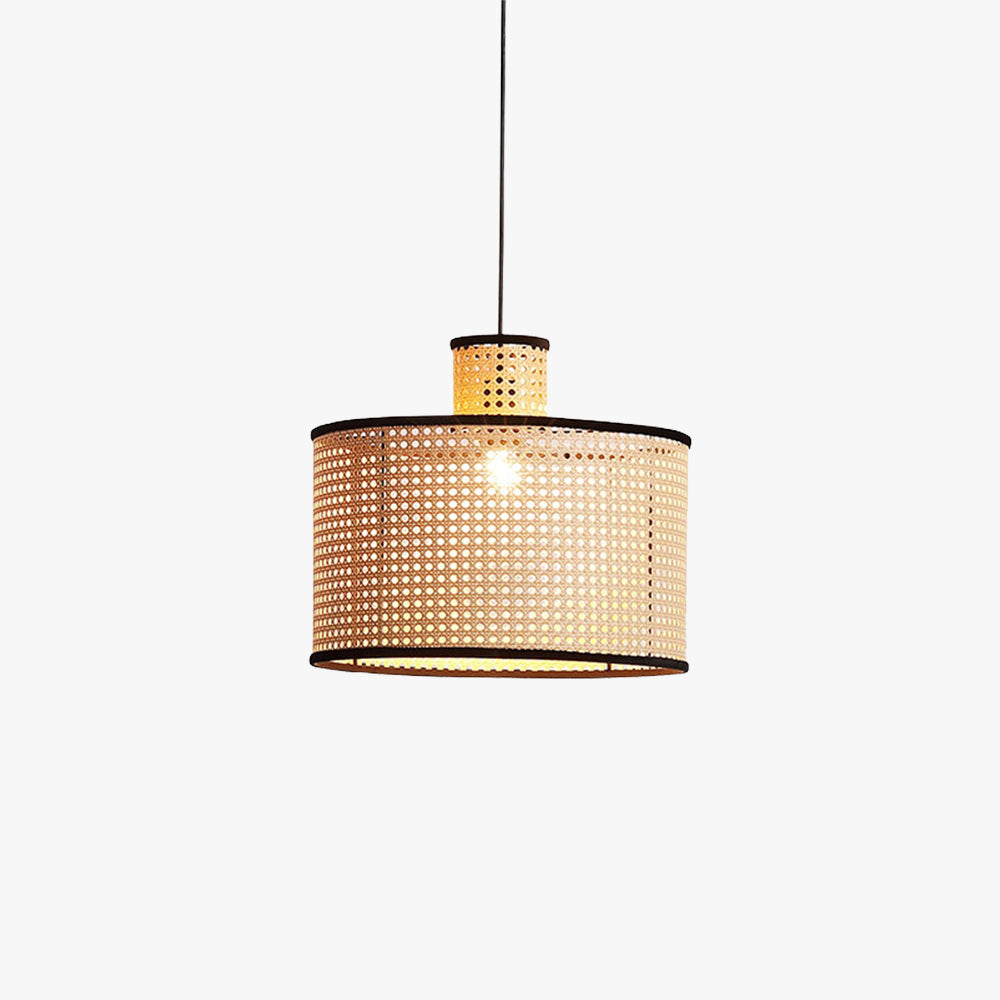 Ritta Vintage Handmade Pendant Light Rattan Bedroom - Letslighting