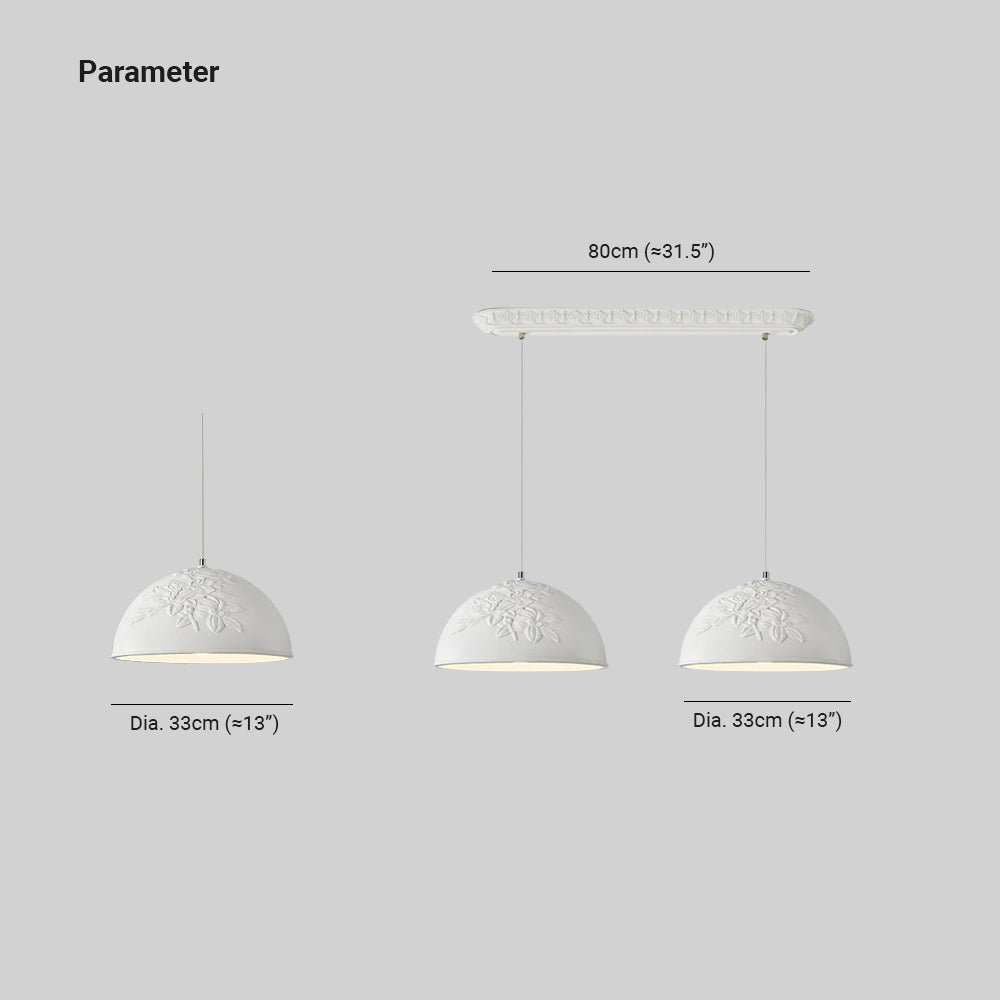 Aria French Style LED Metal/Resin Pendant Light Bedroom - Letslighting