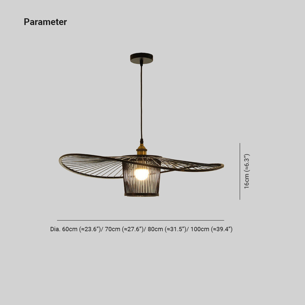 Ritta Modern LED Pendant Light Bamboo Living Room/Dining Room - Letslighting