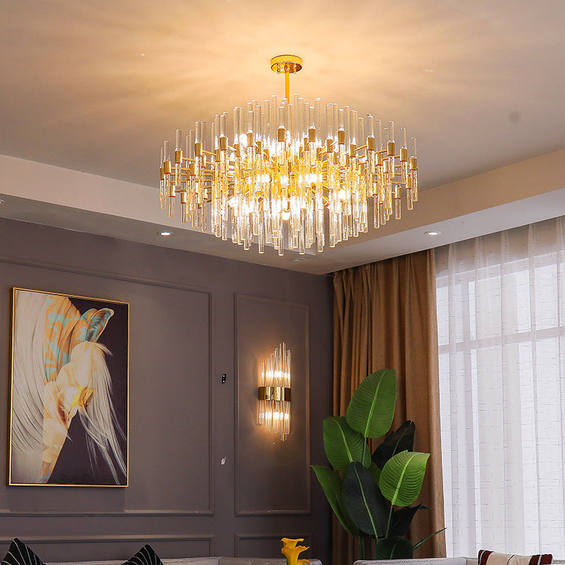 Kristy Luxurious Chandelier /Glass Living Room - Letslighting