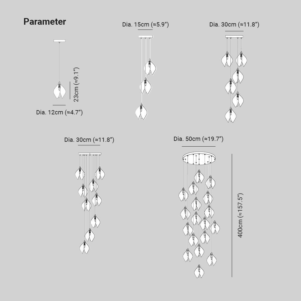 Arisha Luxury Ceramic Pendant Light Living Room Bedroom - Letslighting