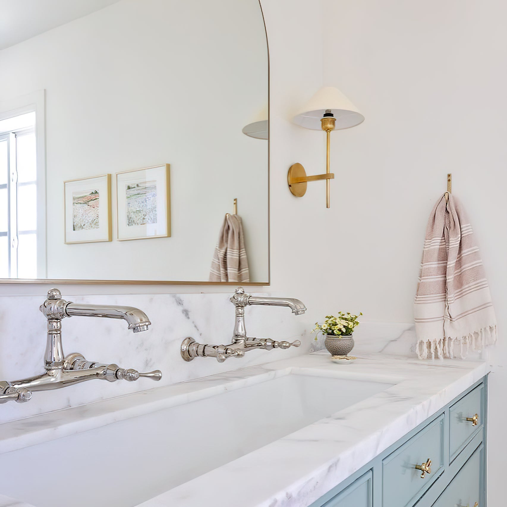 Silva White Cone Shade Wall Lamp Fabric - Letslighting