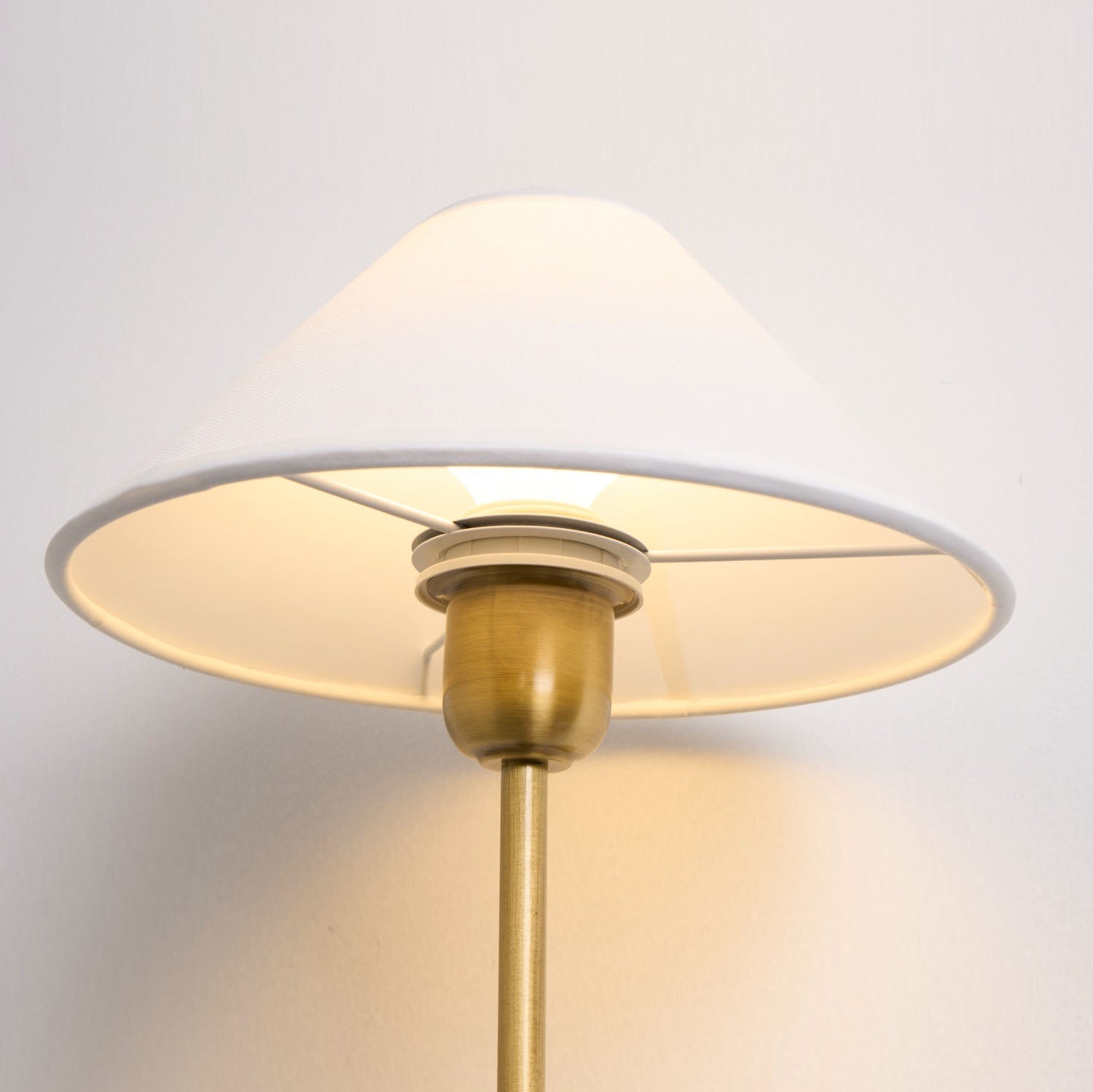 Silva White Cone Shade Wall Lamp Fabric - Letslighting