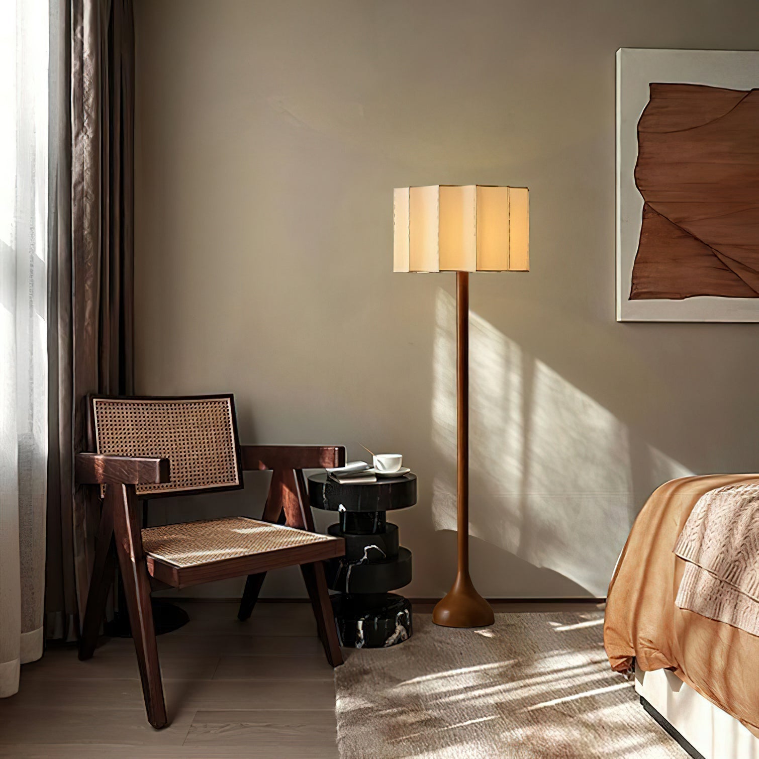 Axel Minimalist Wood Floor Lamp - Letslighting