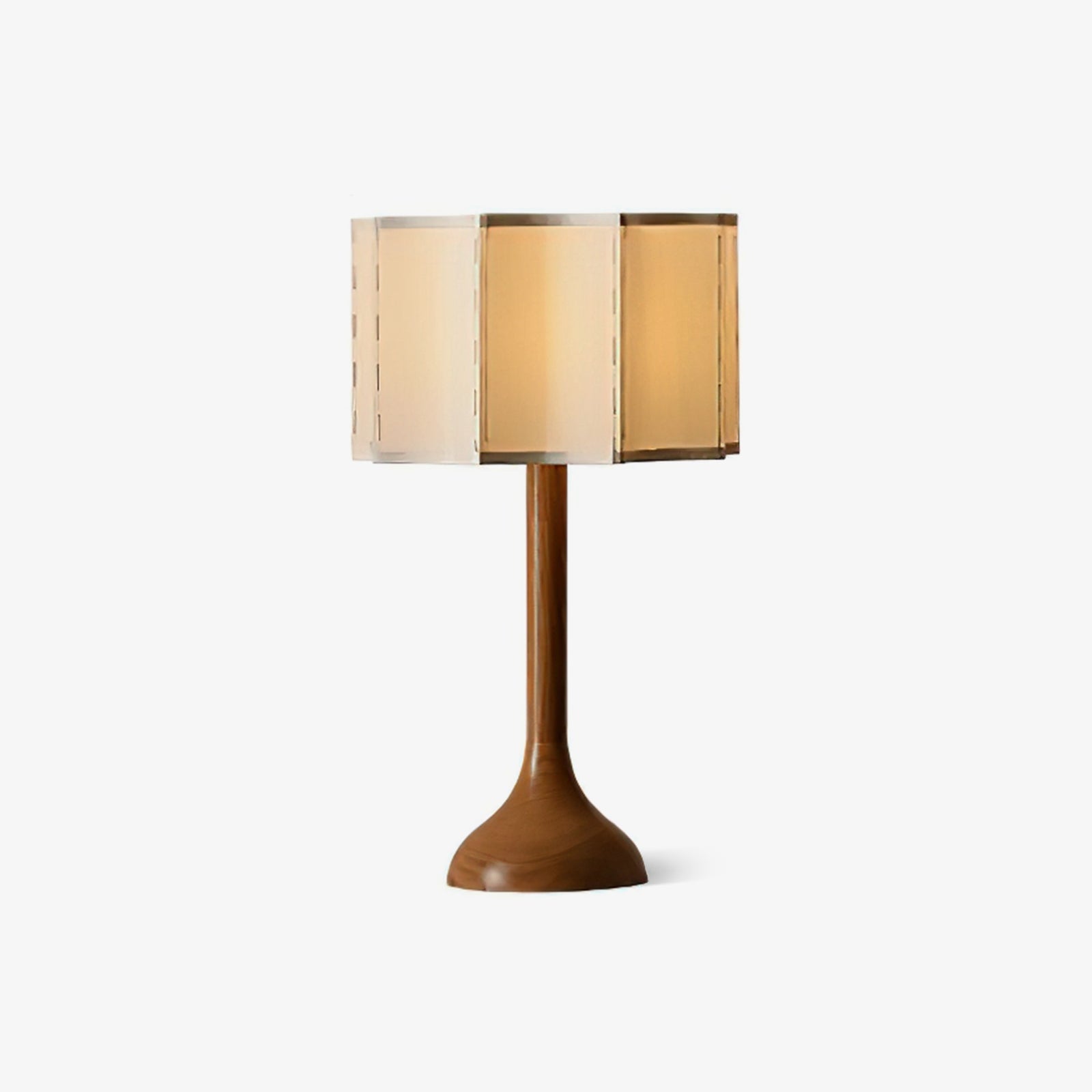 Solstise Wood Fabric Retro Table Lamp - Letslighting