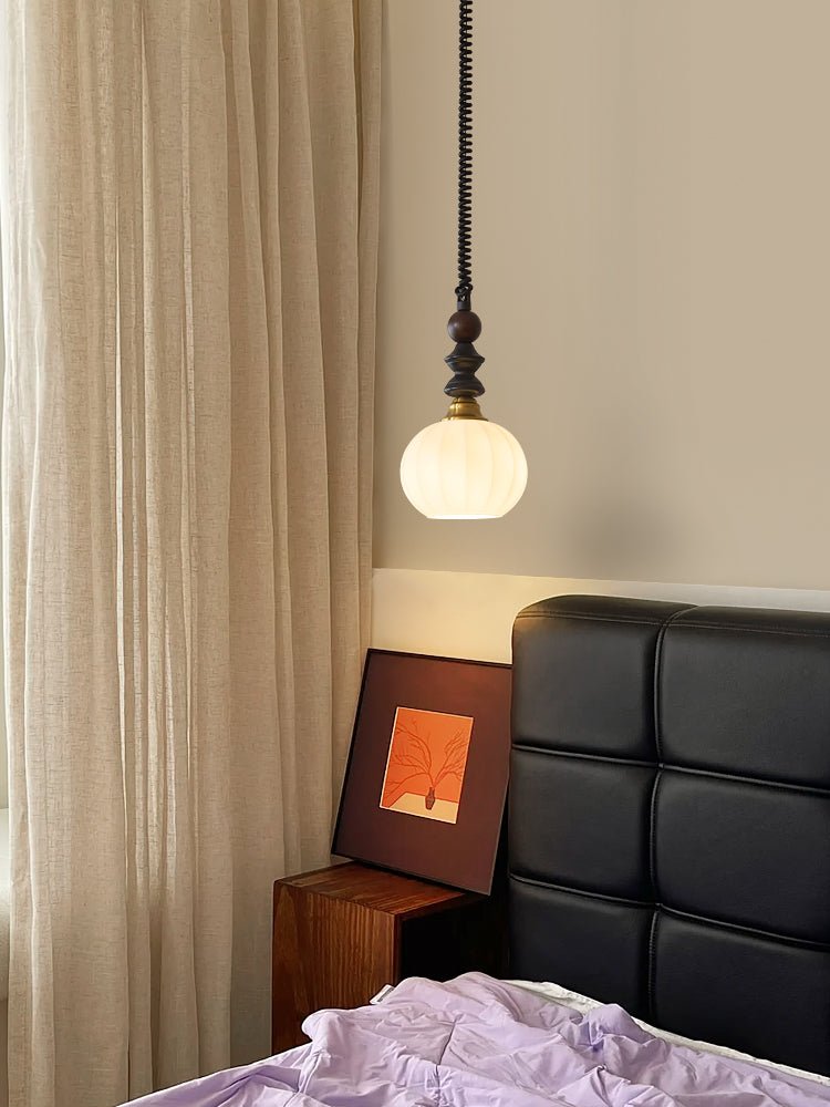 Halcyon Modern Minimalist Arch Wood Pendant Light - Letslighting