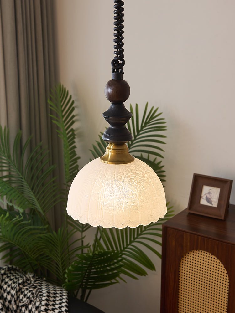 Halcyon Modern Minimalist Arch Wood Pendant Light - Letslighting