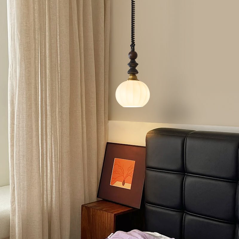Halcyon Modern Minimalist Arch Wood Pendant Light - Letslighting