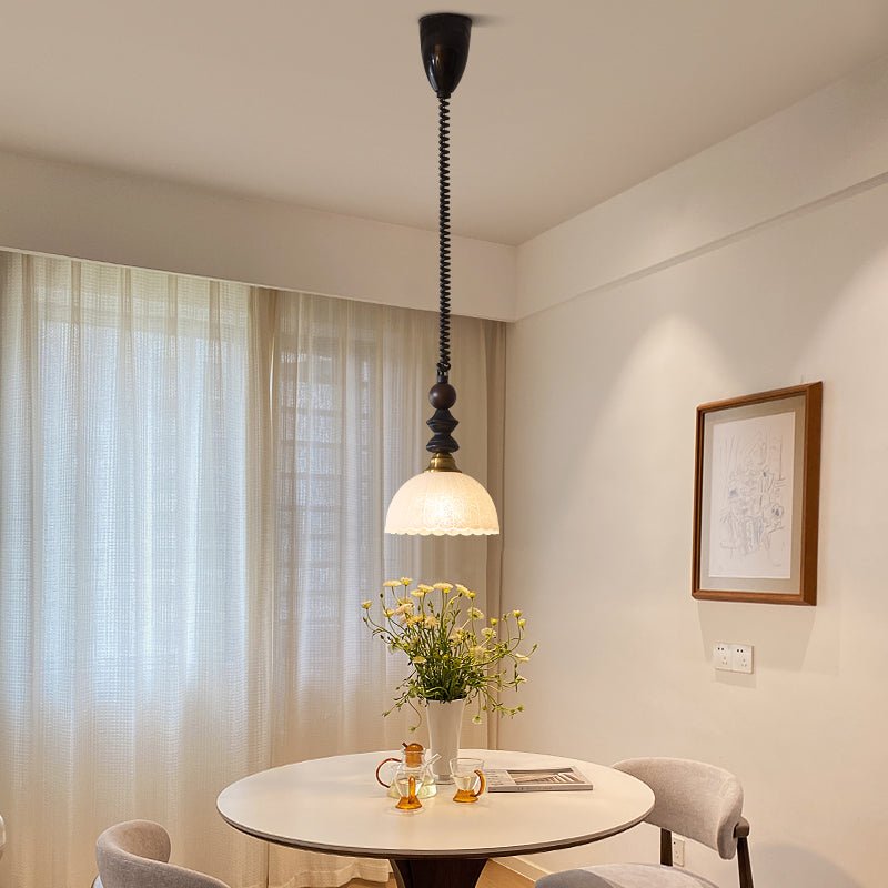 Halcyon Modern Minimalist Arch Wood Pendant Light - Letslighting