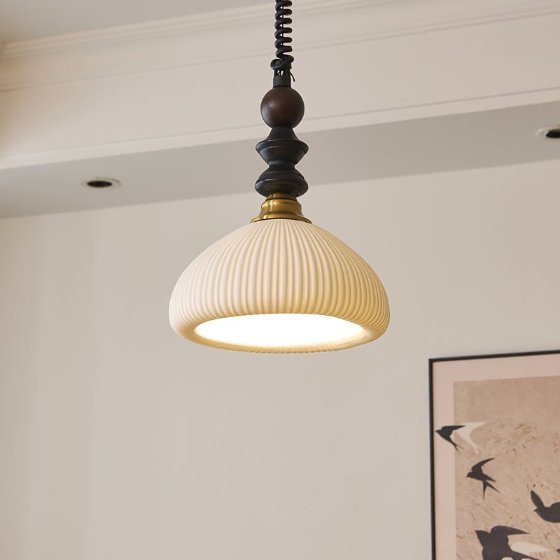 Halcyon Modern Minimalist Arch Wood Pendant Light - Letslighting