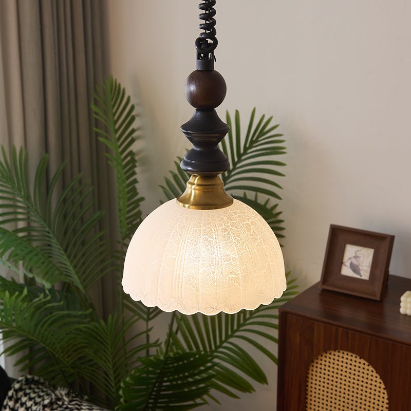 Halcyon Modern Minimalist Arch Wood Pendant Light - Letslighting
