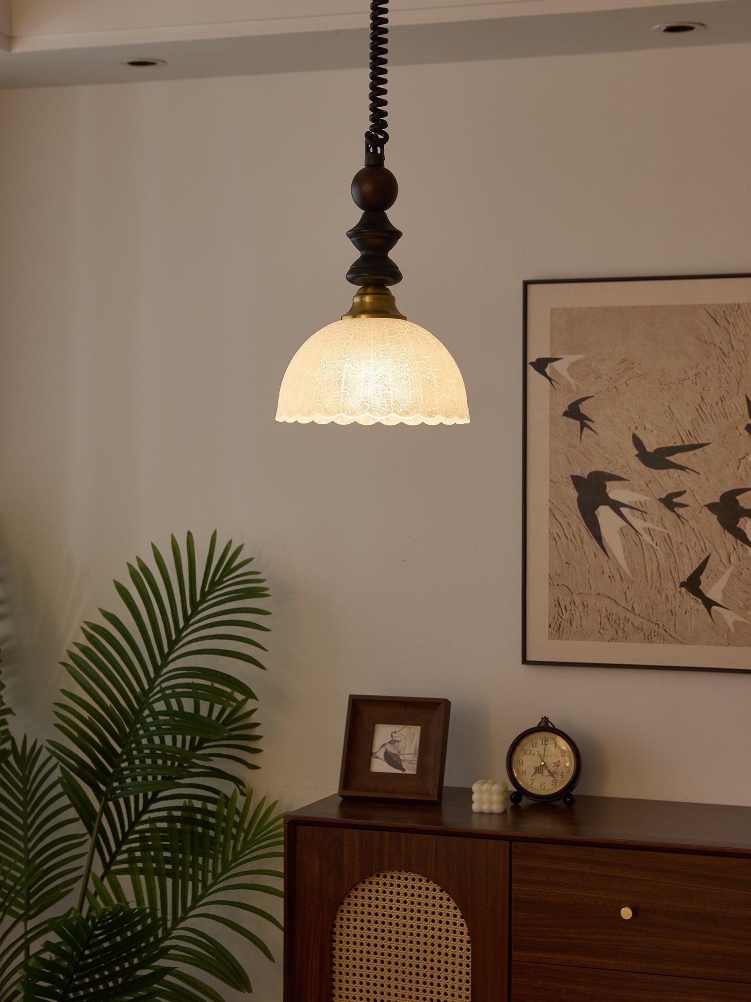 Halcyon Modern Minimalist Arch Wood Pendant Light - Letslighting