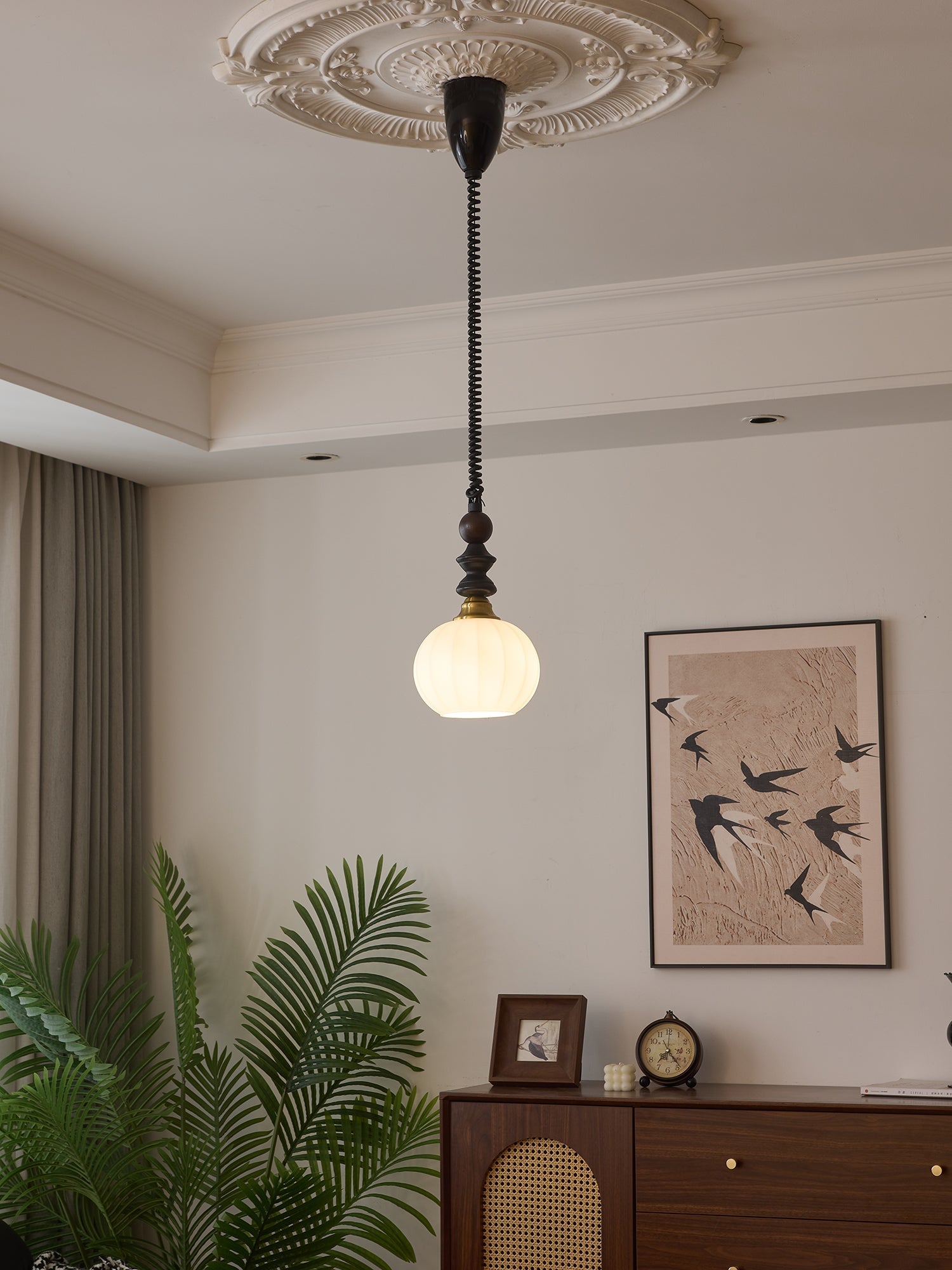 Halcyon Modern Minimalist Arch Wood Pendant Light - Letslighting