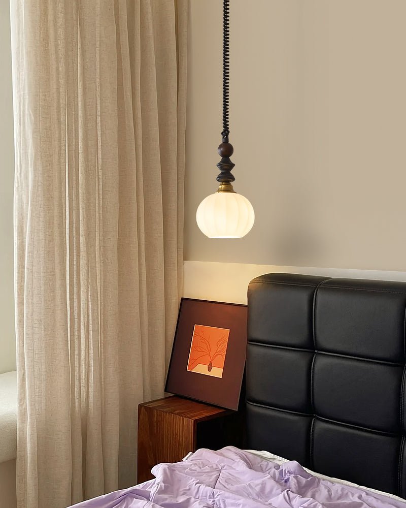 Halcyon Modern Minimalist Arch Wood Pendant Light - Letslighting