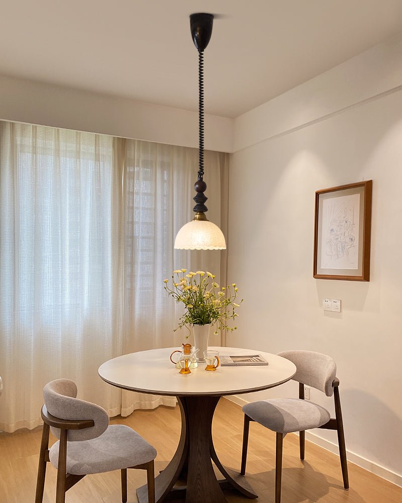 Halcyon Modern Minimalist Arch Wood Pendant Light - Letslighting