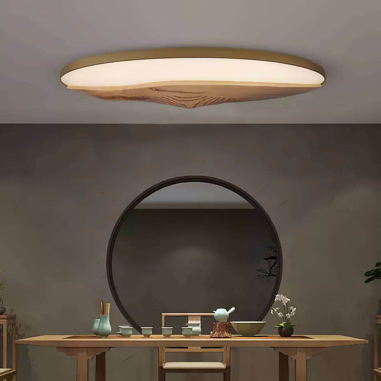 Vishaarae Scandi Wooden Ceiling Light - Letslighting