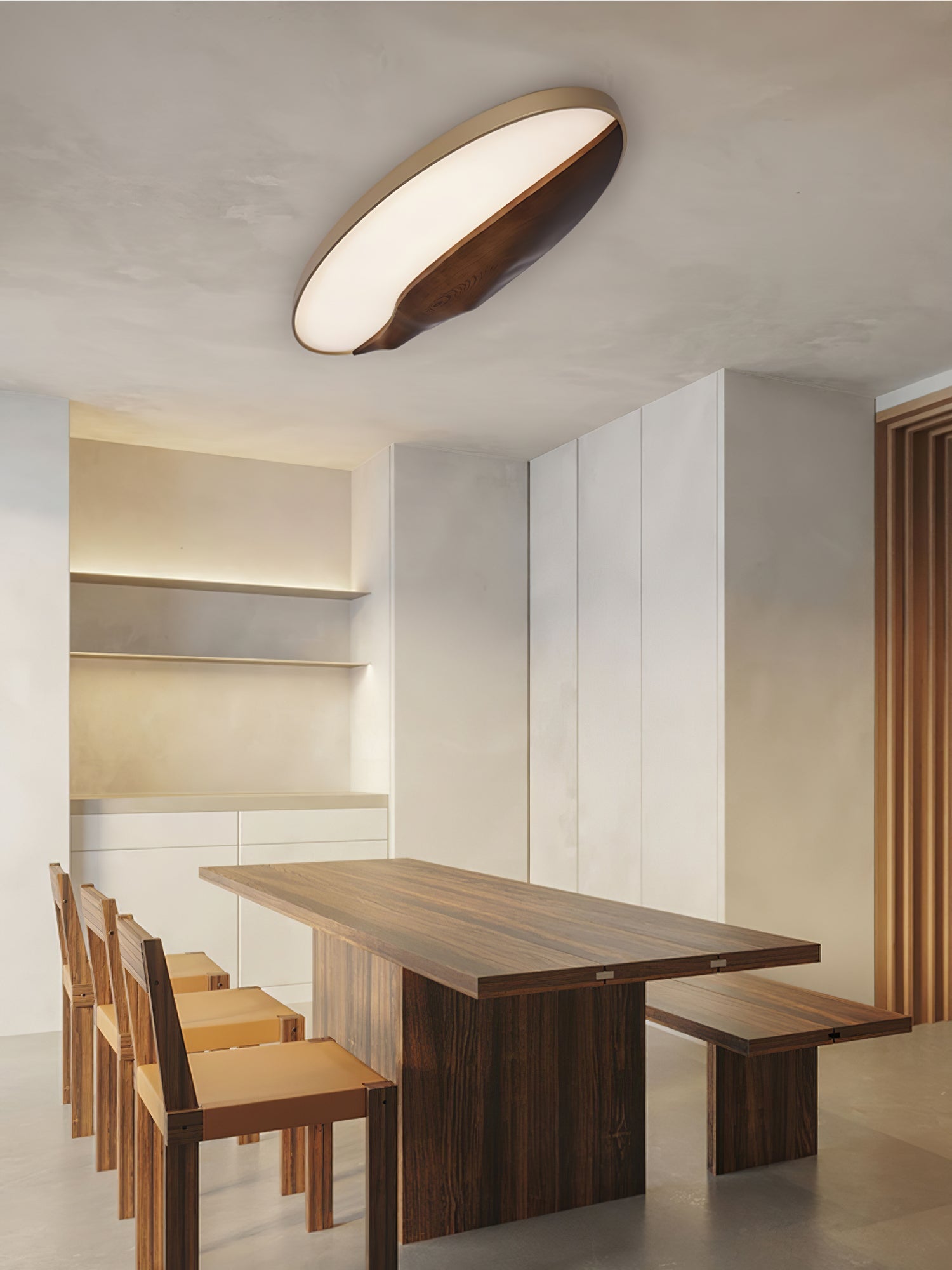 Vishaarae Scandi Wooden Ceiling Light - Letslighting