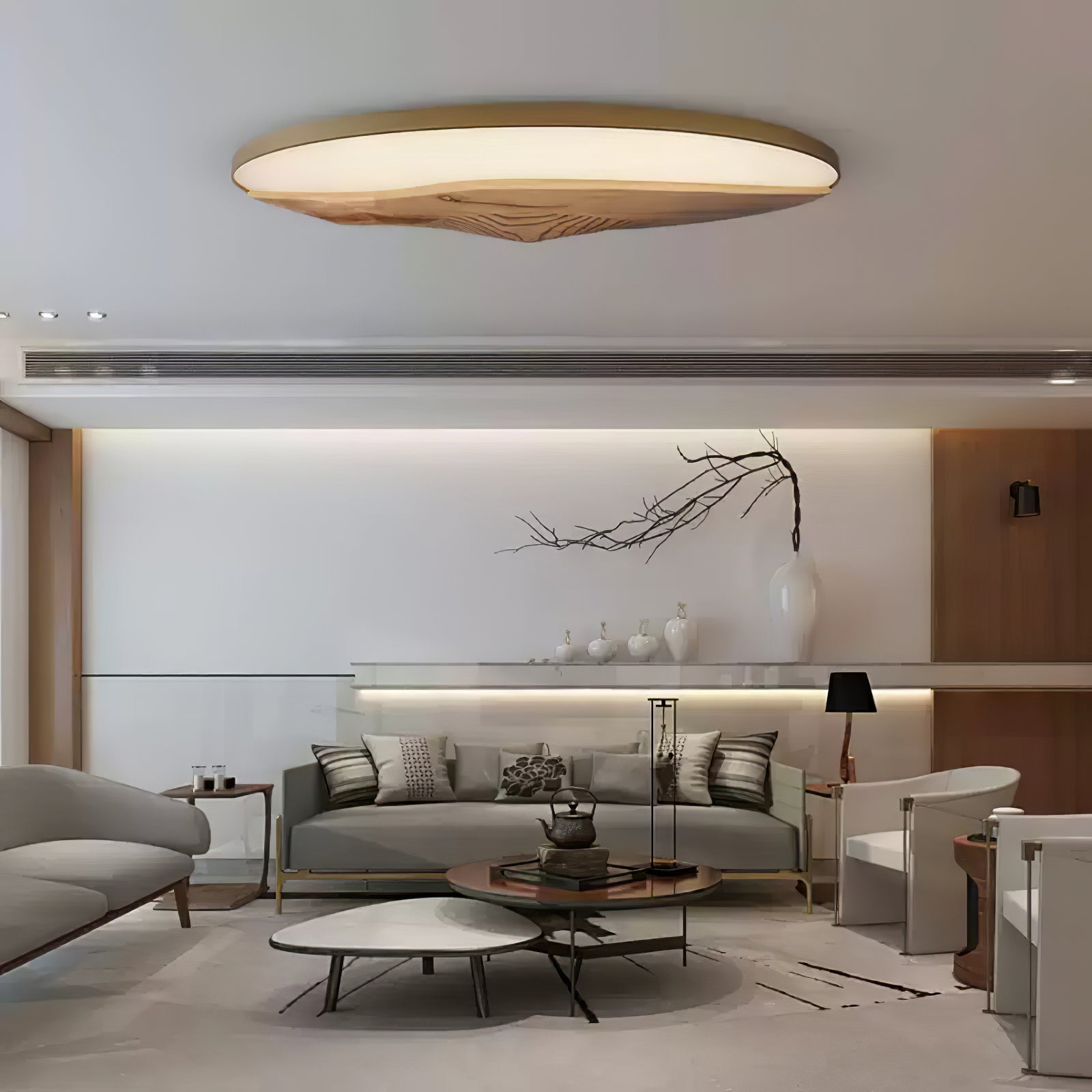 Vishaarae Scandi Wooden Ceiling Light - Letslighting