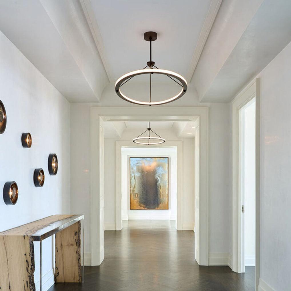 Yates Minimalist Circle Pendant Light - Letslighting