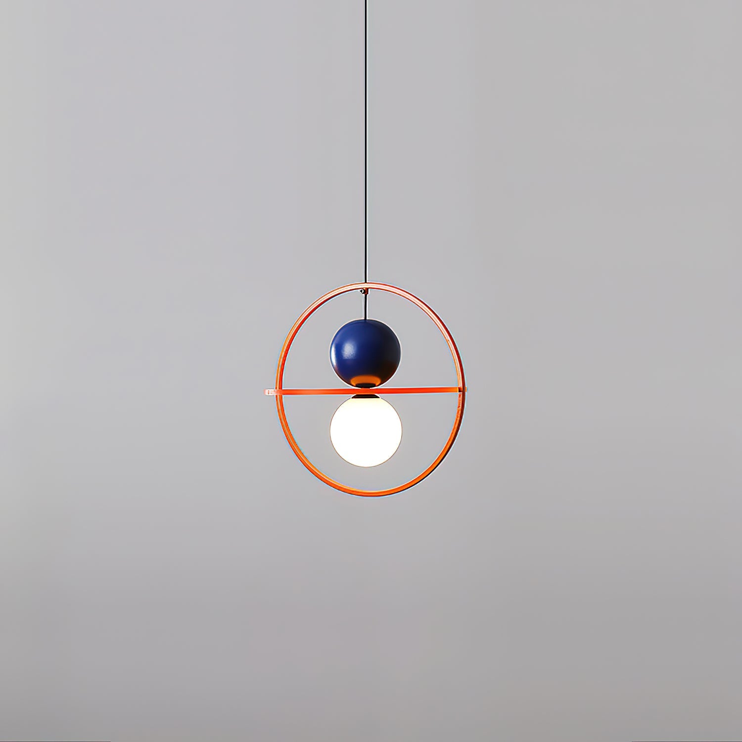 Halo Duo Sculptural Orb Pendant Lamp - Letslighting