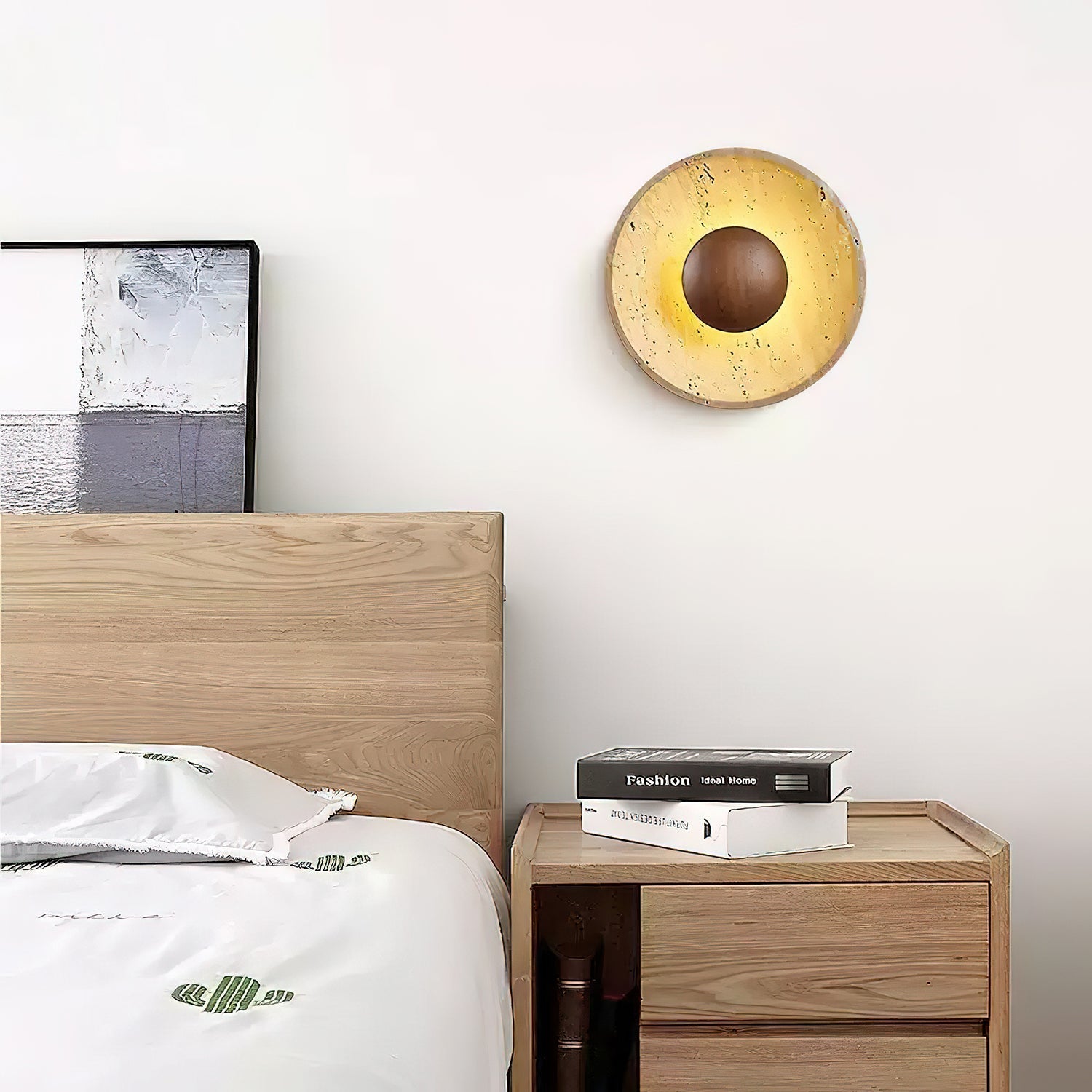 Ritta Sun Travertine Wall Lamp - Letslighting