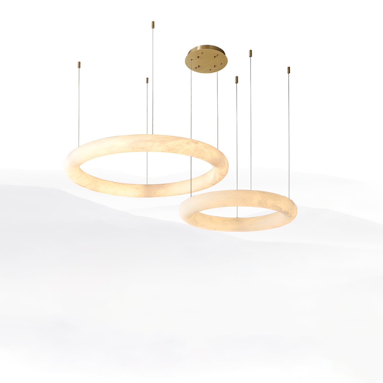 Erzorila Circular Alabaster Pendant Light