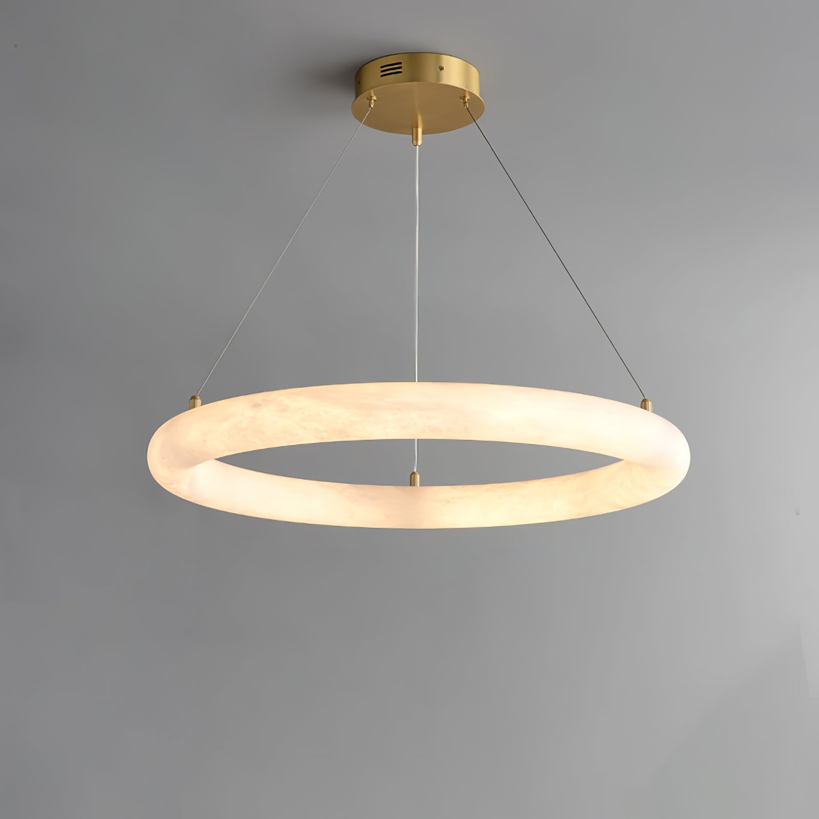 Erzorila Circular Alabaster Pendant Light