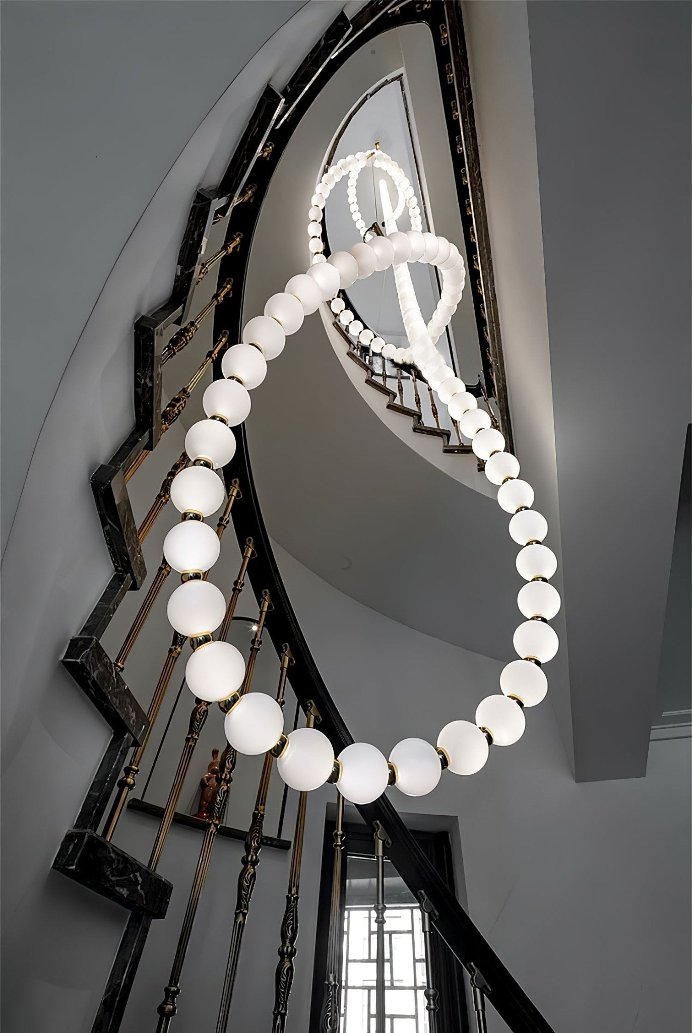 PearlCascade Glass Bead Chandelier - Letslighting