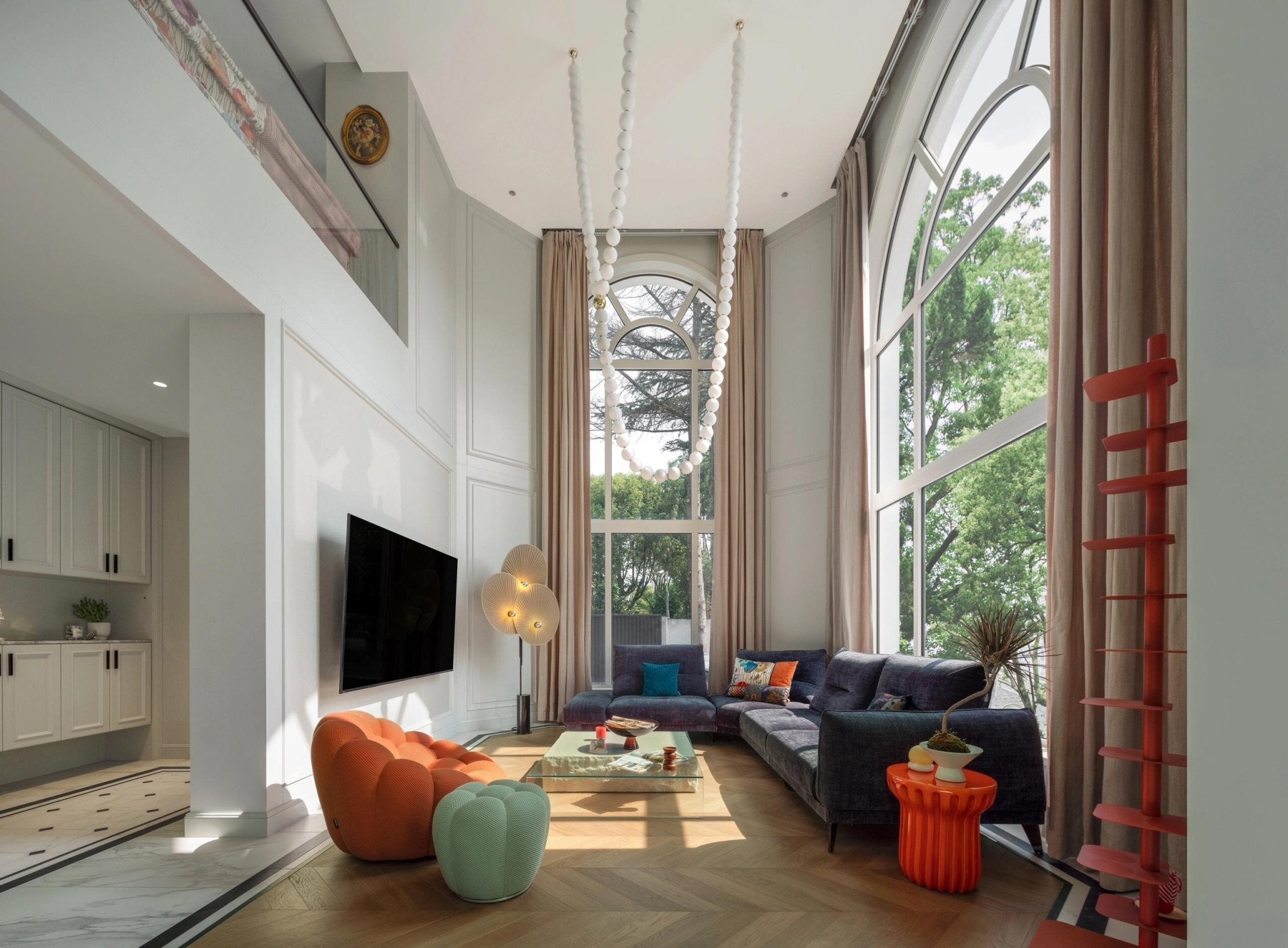 PearlCascade Glass Bead Chandelier - Letslighting