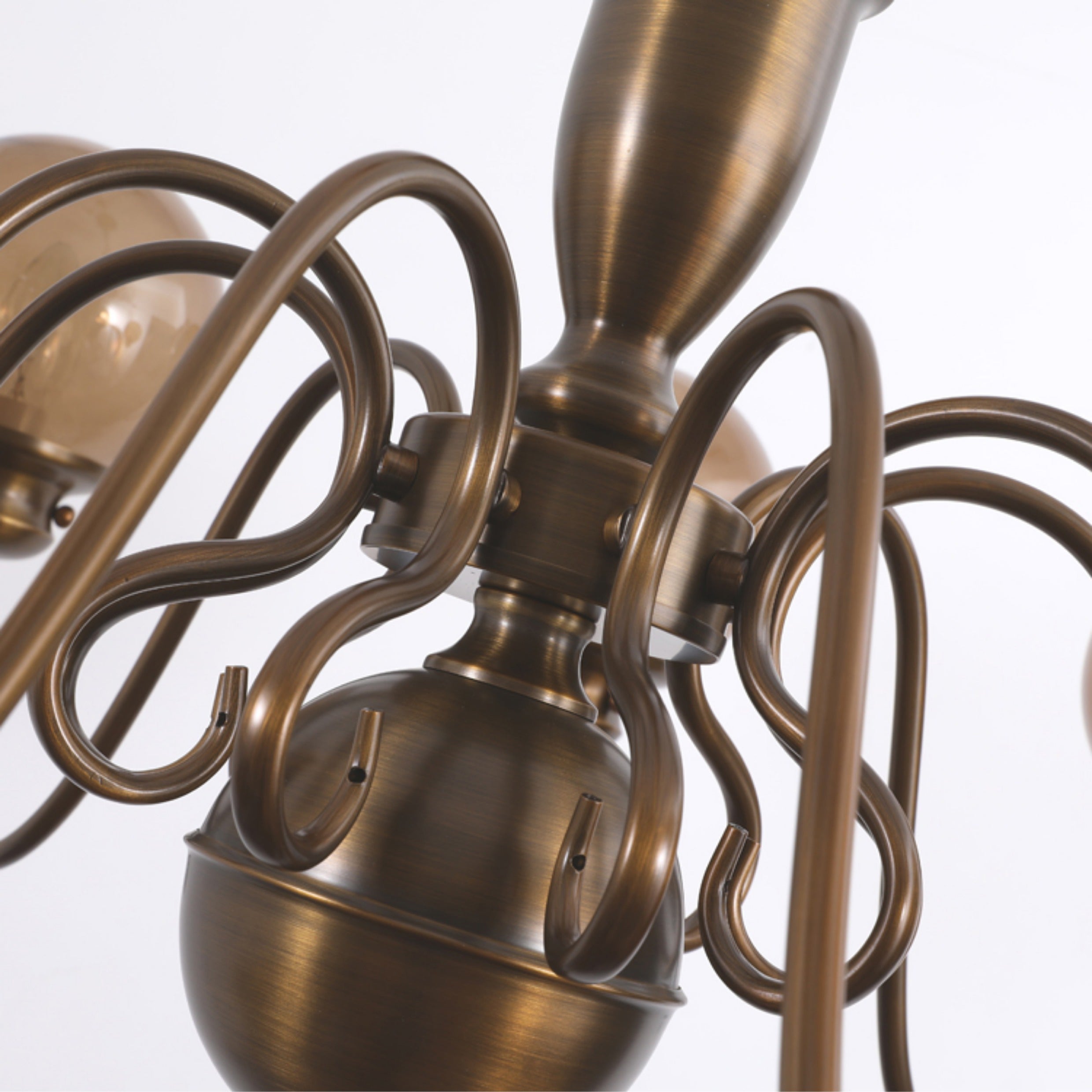 Ciphaen Postmodern Luxury Brass Glass Chandelier - Letslighting