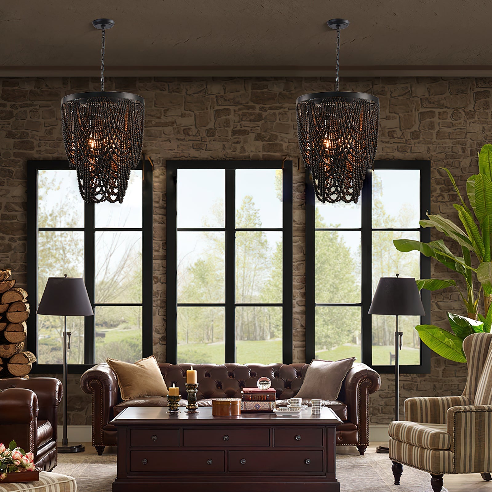 Ordore Postmodern Luxury Wooden Chandelier - Letslighting