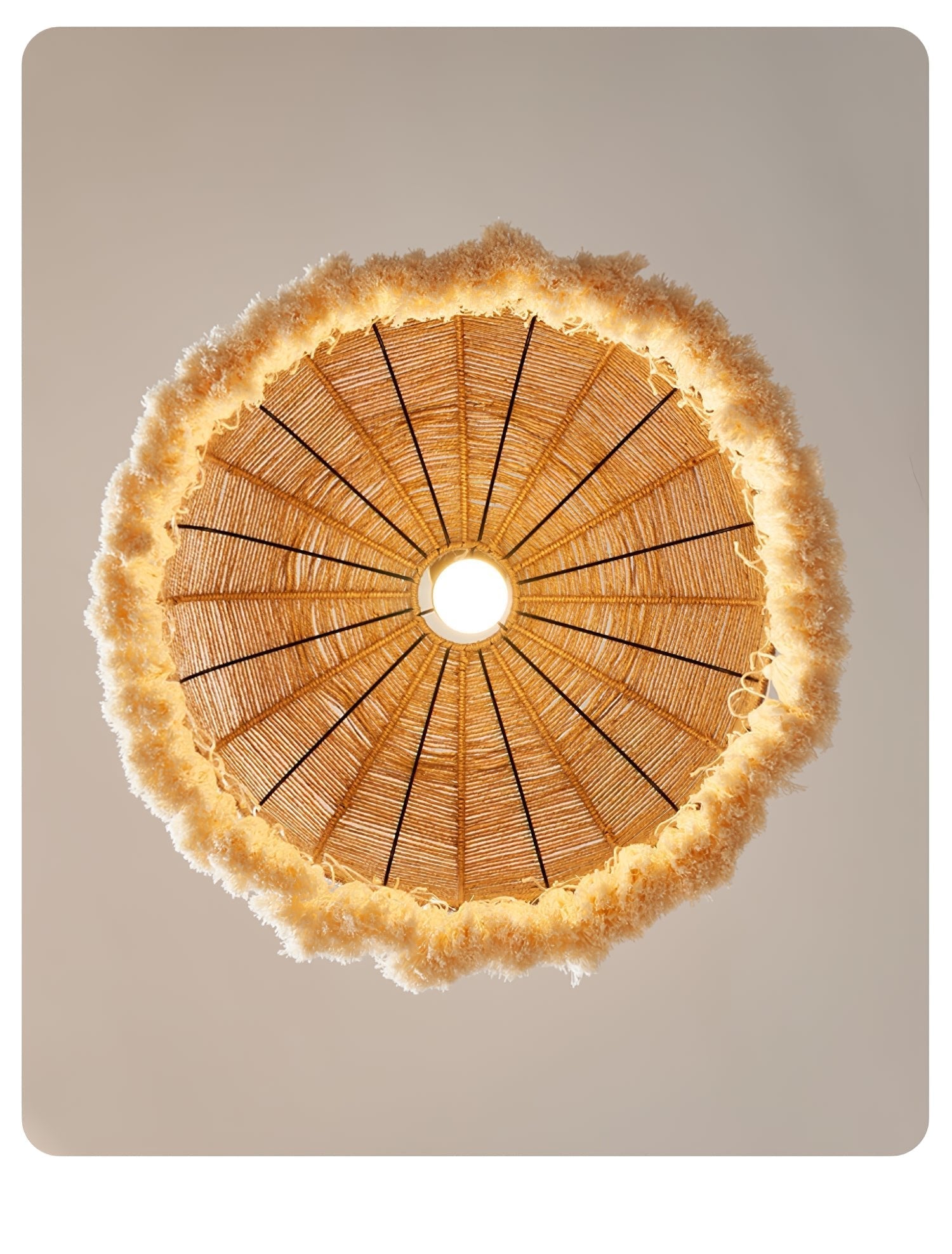 Boho Handwoven Jute Pendant Light - Letslighting