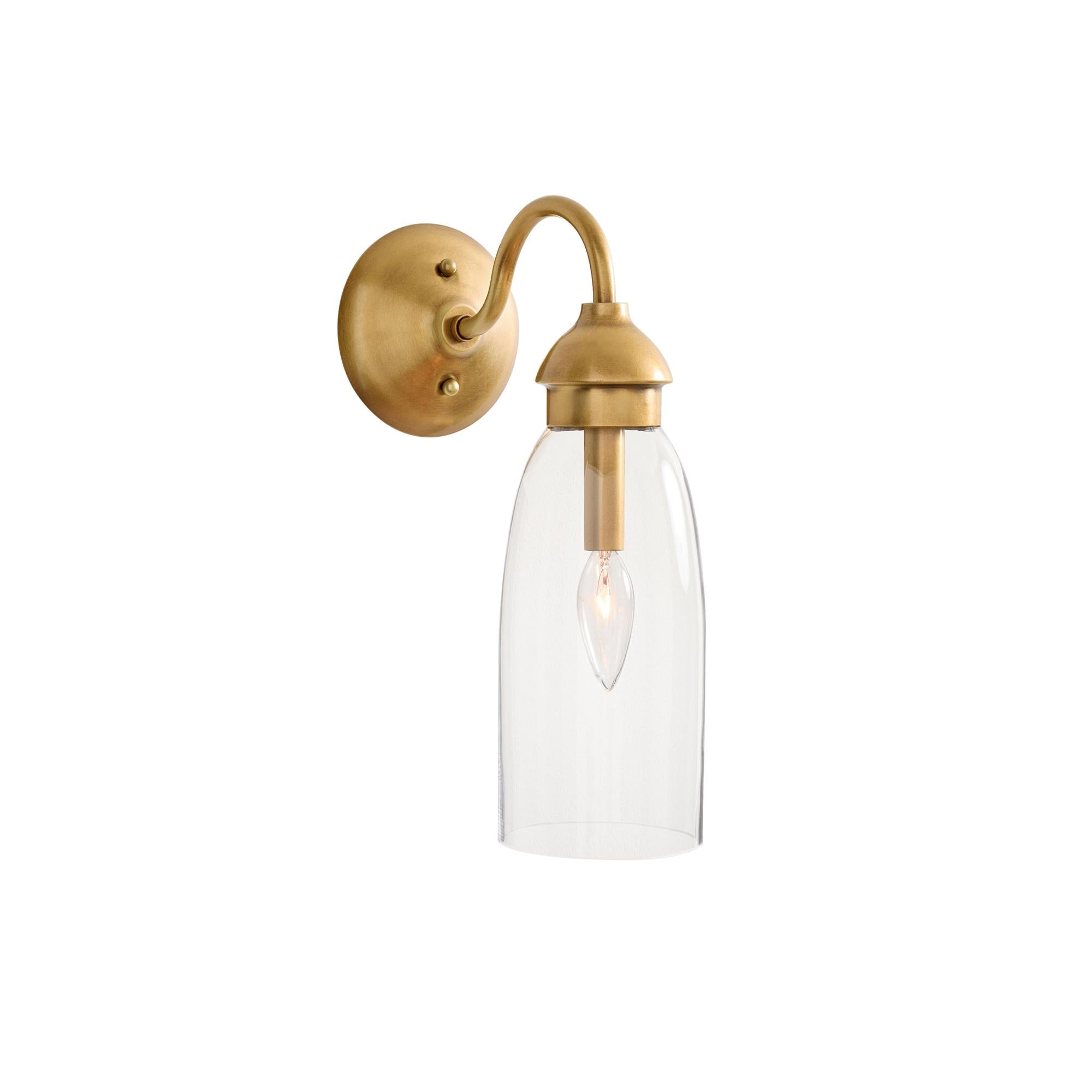Nydoreth Modern Minimalist Copper Glass Wall Lamp - Letslighting