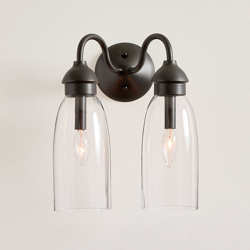 Nydoreth Modern Minimalist Copper Glass Wall Lamp - Letslighting