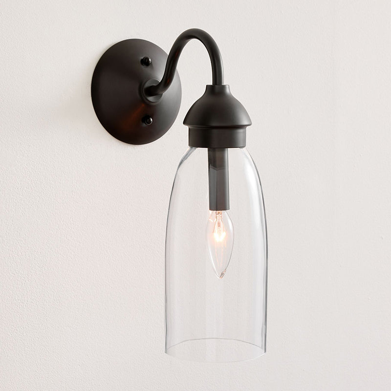 Nydoreth Modern Minimalist Copper Glass Wall Lamp - Letslighting