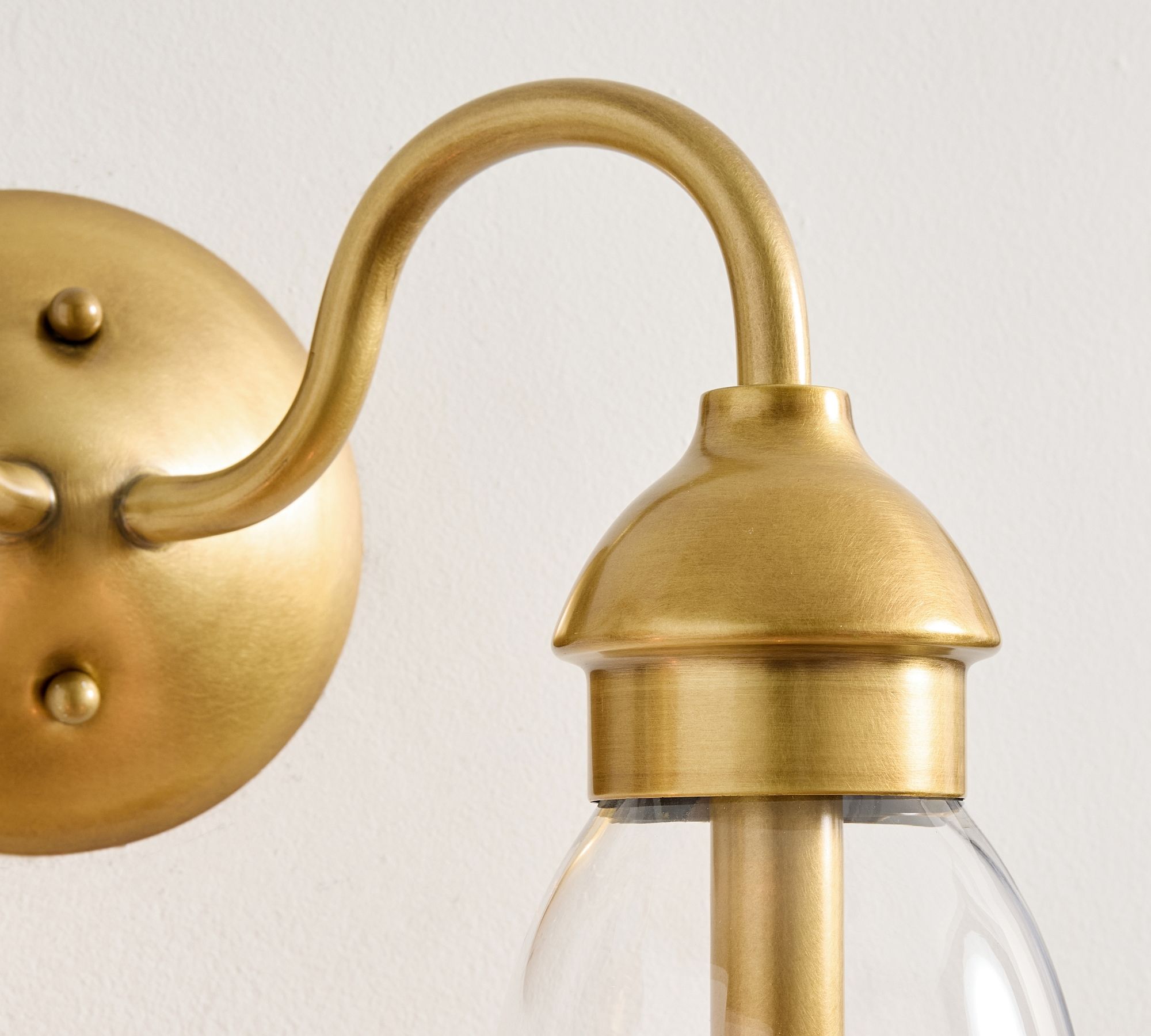 Nydoreth Modern Minimalist Copper Glass Wall Lamp - Letslighting
