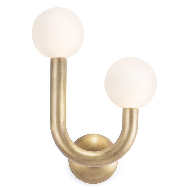 Zoshaos Modern Minimalist Happy Brass Glass Wall Lamp - Letslighting