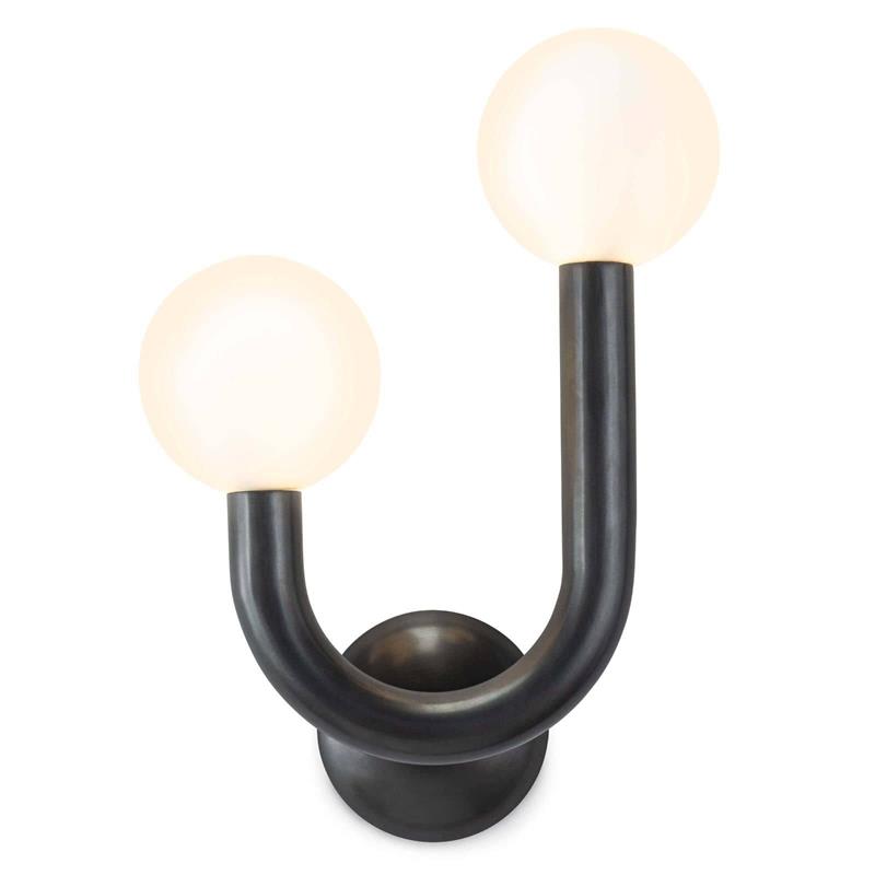 Zoshaos Modern Minimalist Happy Brass Glass Wall Lamp - Letslighting