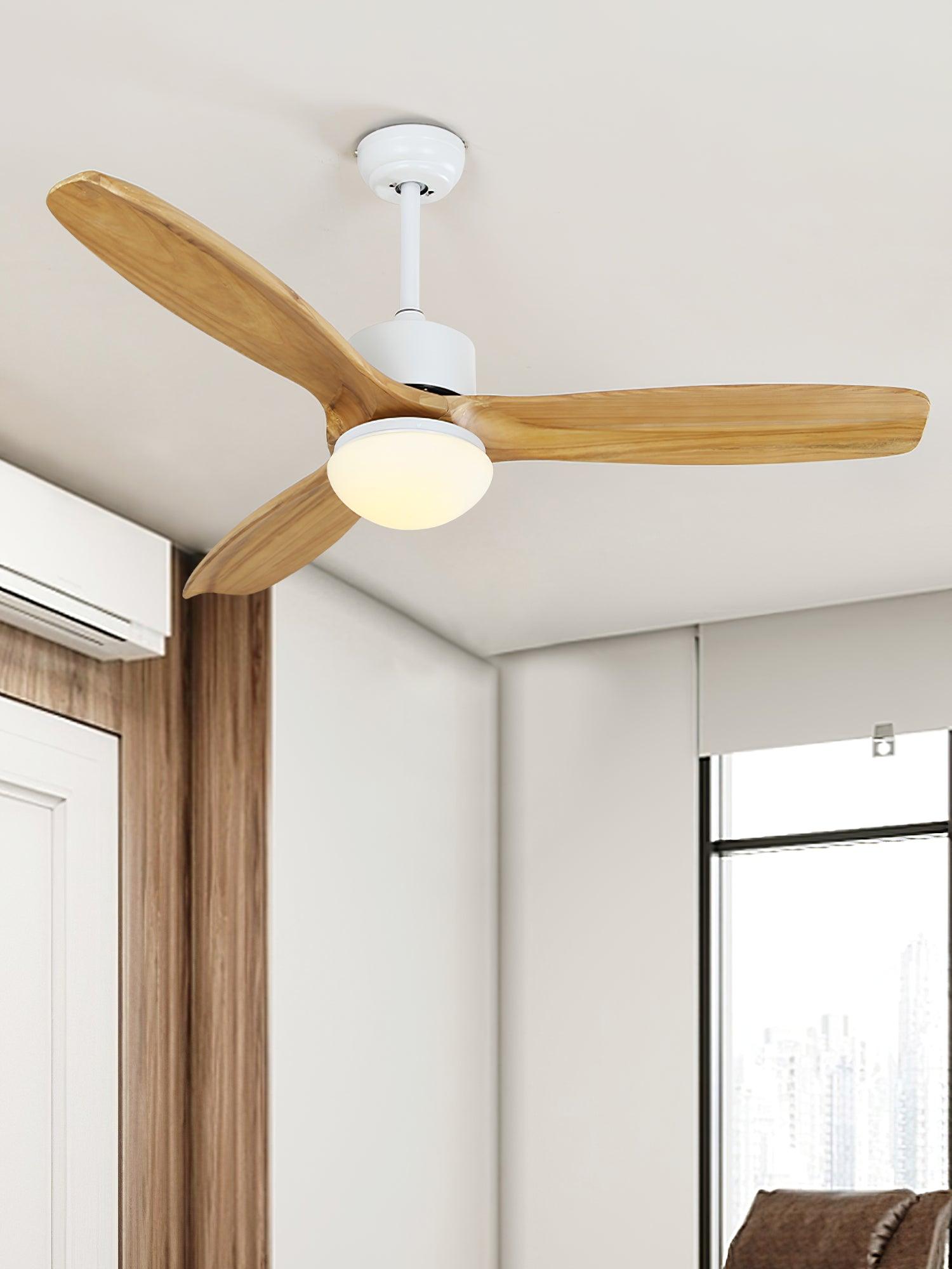 Utalis Elegance Natural Ceiling Fan Light - Letslighting