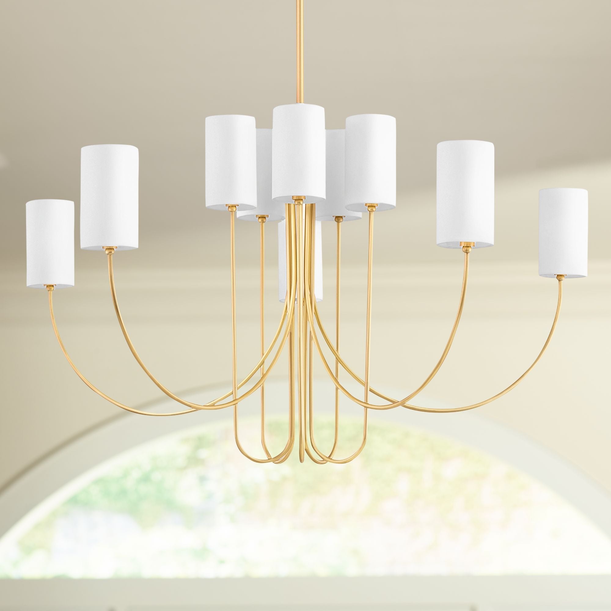 Asolira Vintage Industrial Black Fabric Chandelier - Letslighting