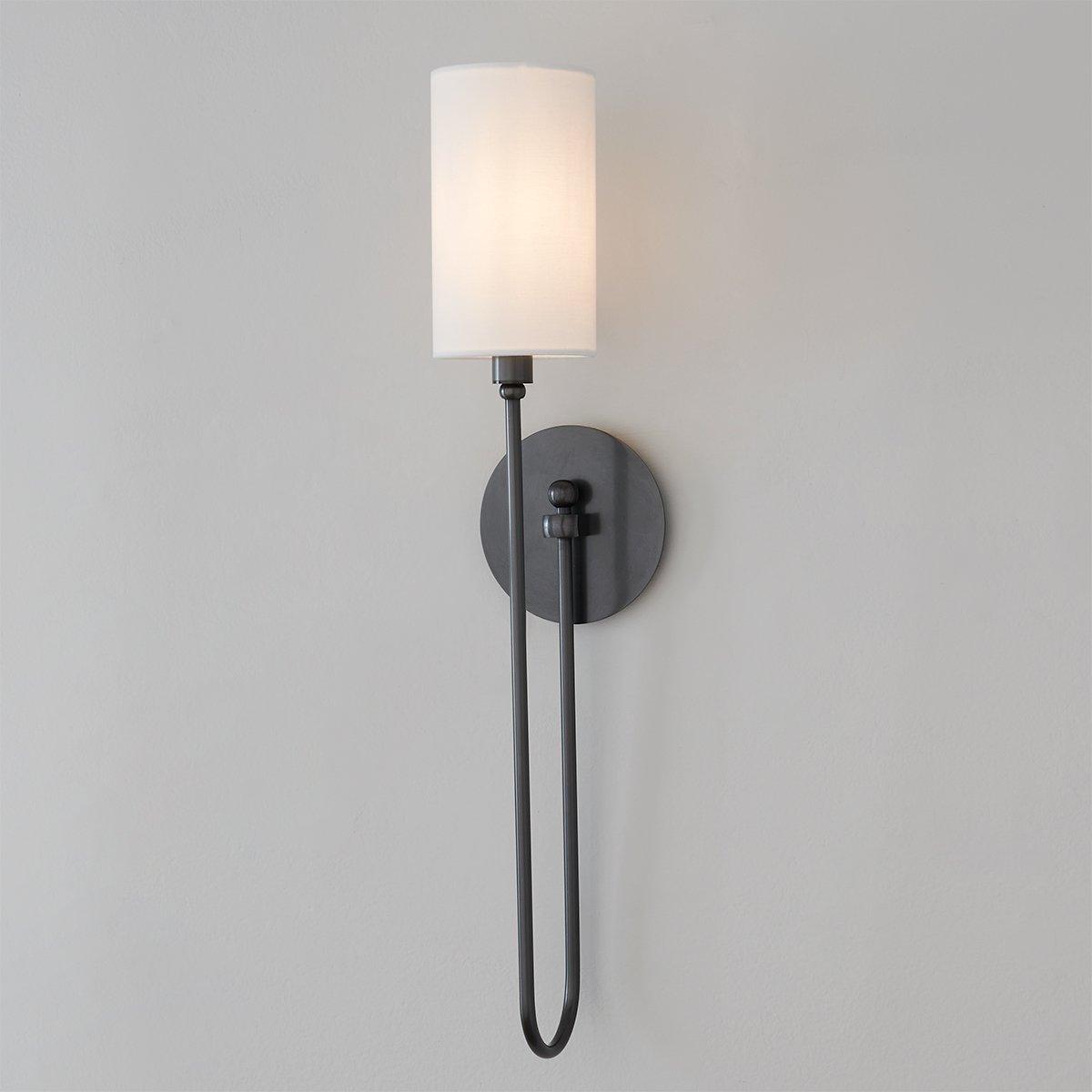 Syvineth Modern Minimalist Brass Fabric Wall Lamp - Letslighting
