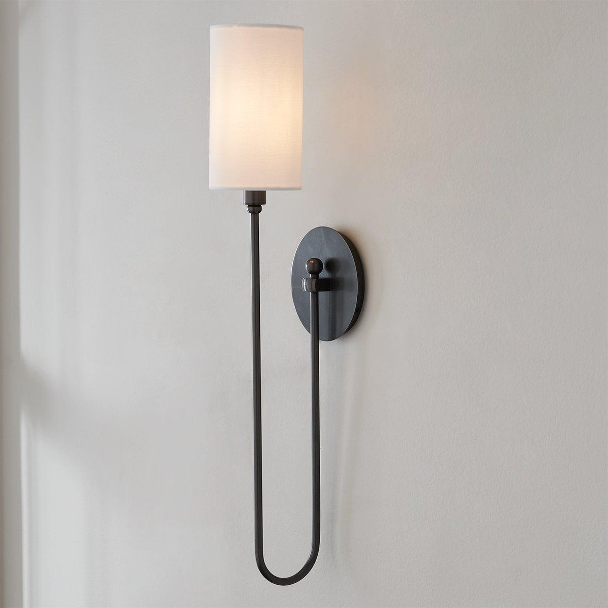 Syvineth Modern Minimalist Brass Fabric Wall Lamp - Letslighting