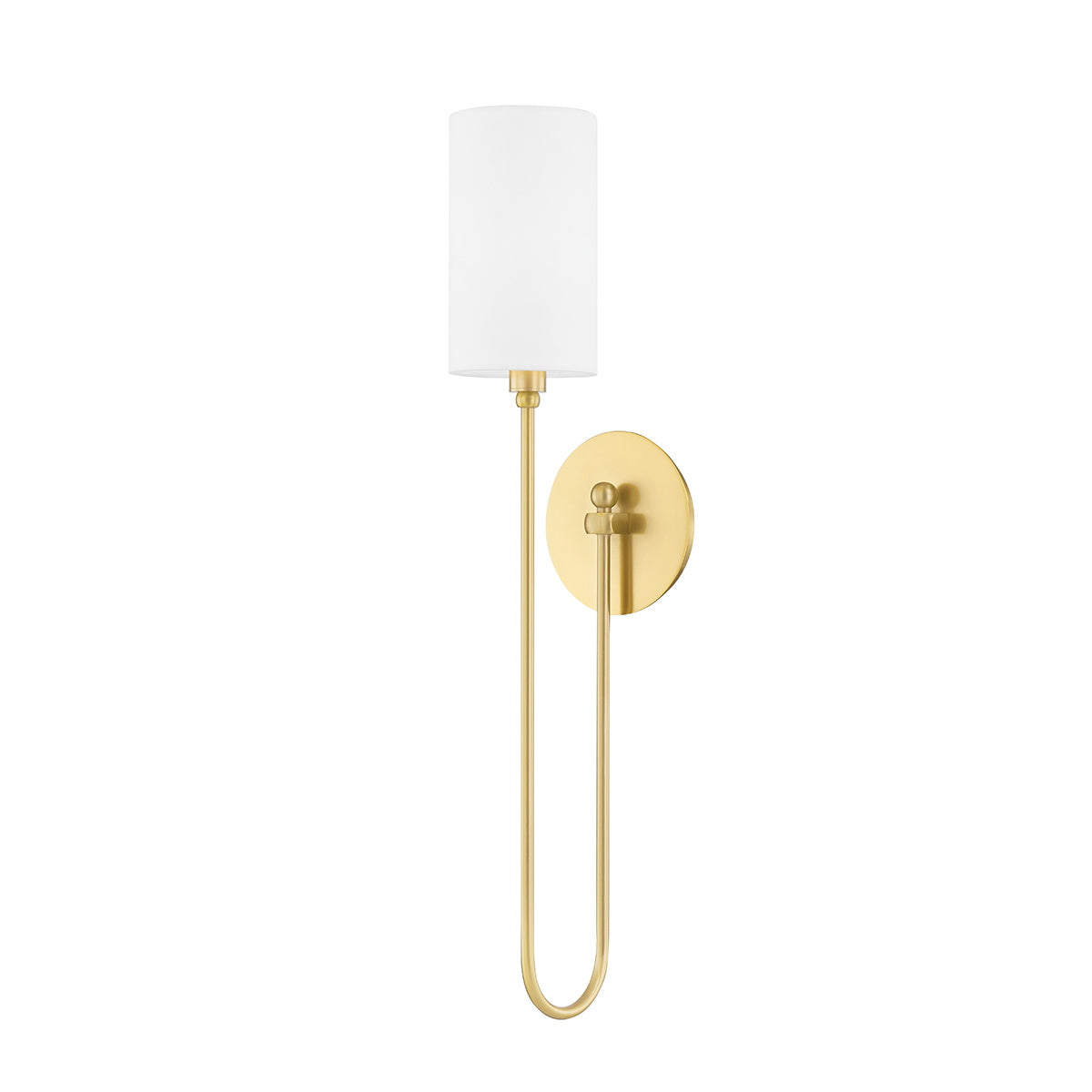 Syvineth Modern Minimalist Brass Fabric Wall Lamp - Letslighting