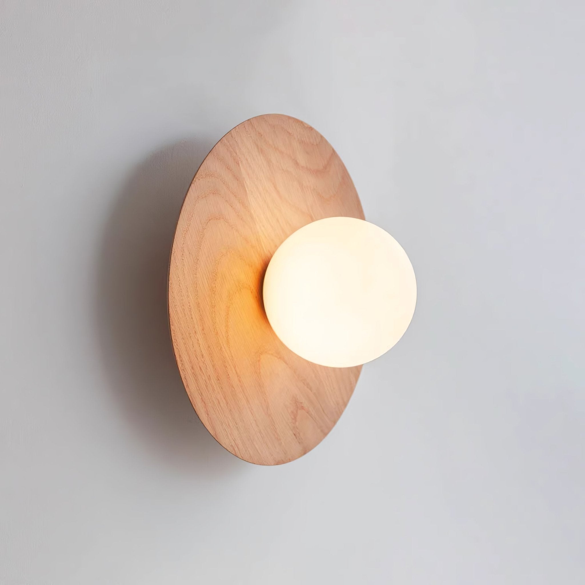 Arlirir Modern Minimalist Wooden Glass Wall Light - Letslighting