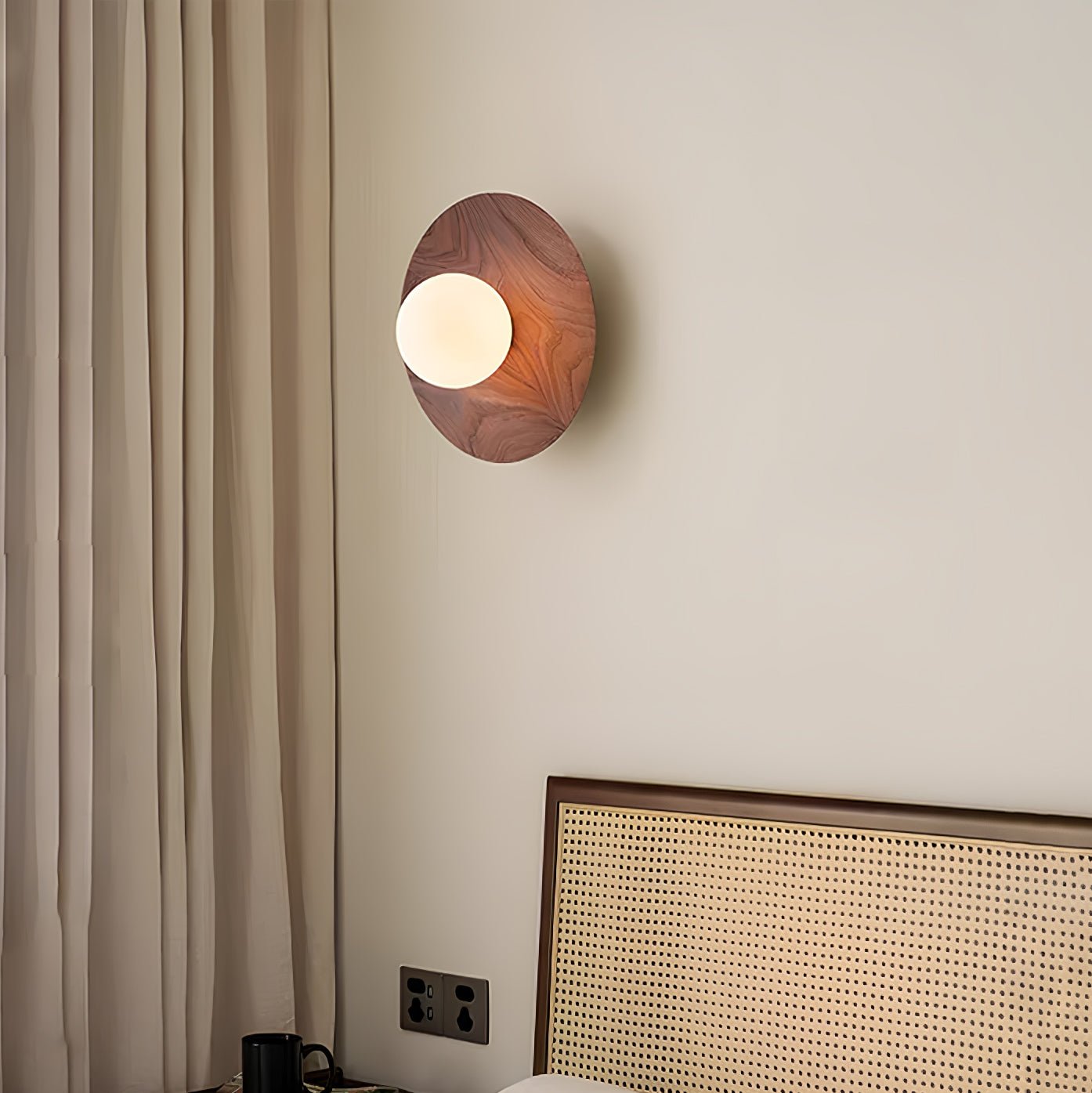Arlirir Modern Minimalist Wooden Glass Wall Light - Letslighting