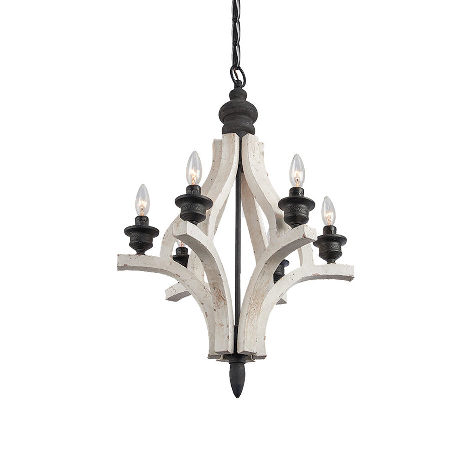 Ephaos Vintage Industrial Wooden Chandelier - Letslighting