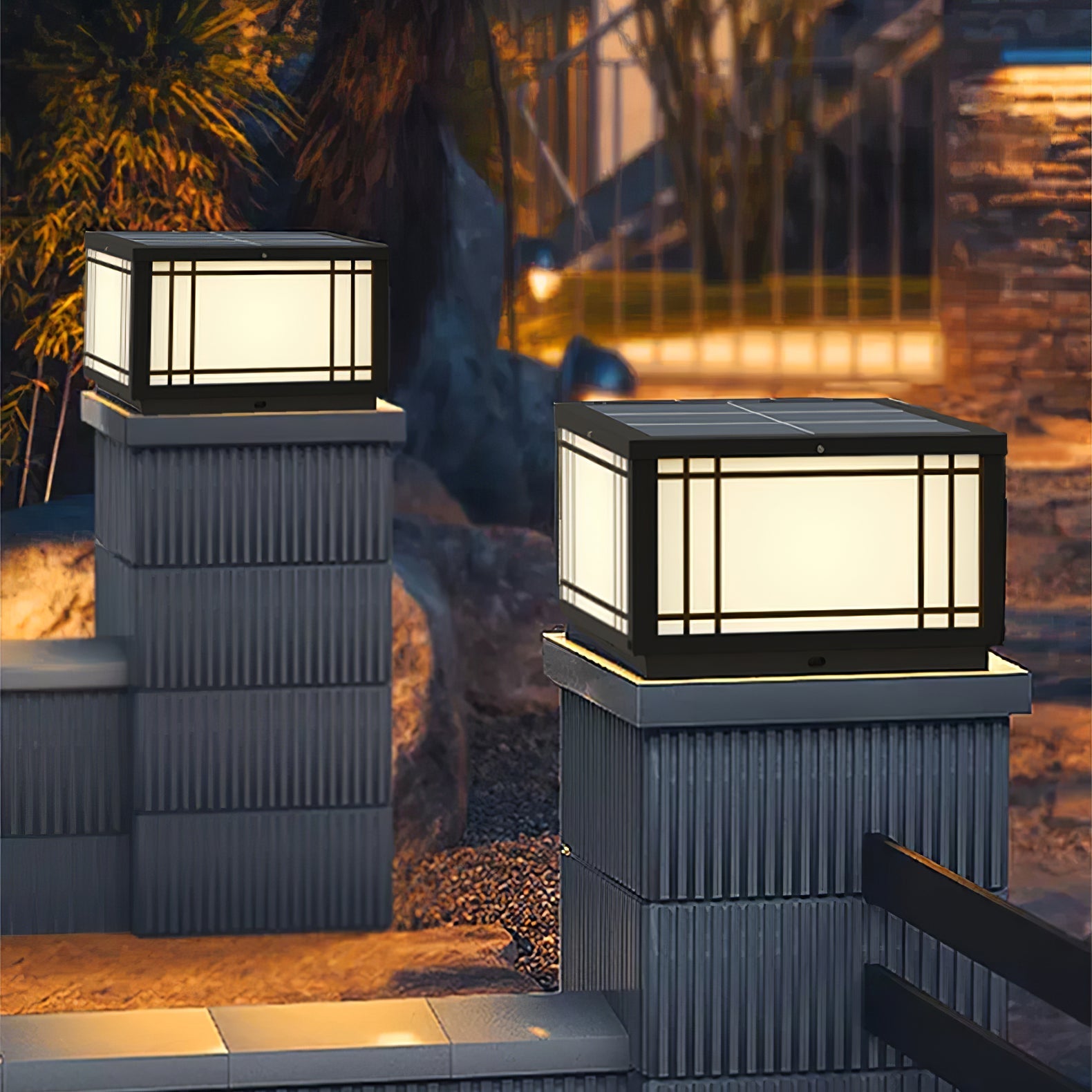 Harrison Classic Premium Solar Cube Outdoor Lamp - Letslighting