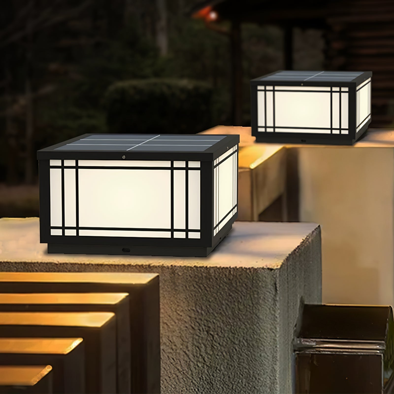 Harrison Classic Premium Solar Cube Outdoor Lamp - Letslighting